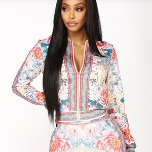 Floral Print Lounge Set. Size 1X. Brand new!